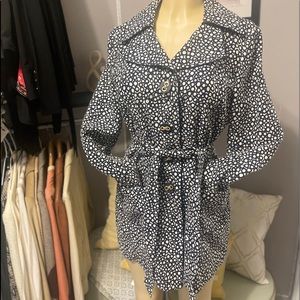 Tesori short vintage style trench coat